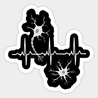 EKG Neuron Neuroscience lover Sticker